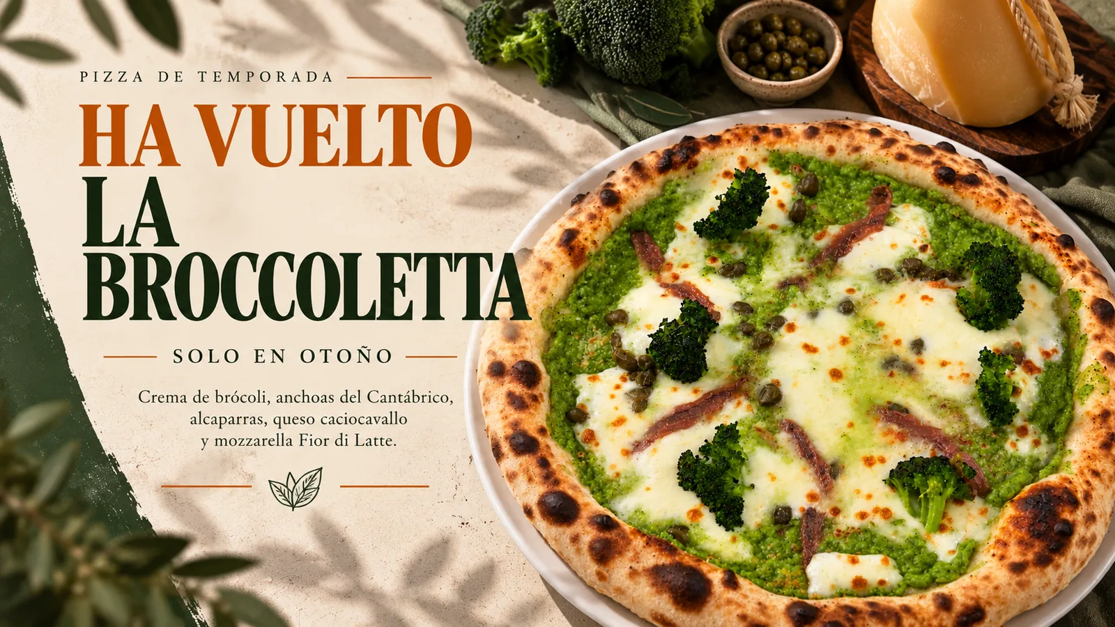 La Broccoletta vuelve este otoño a L'Angoletto